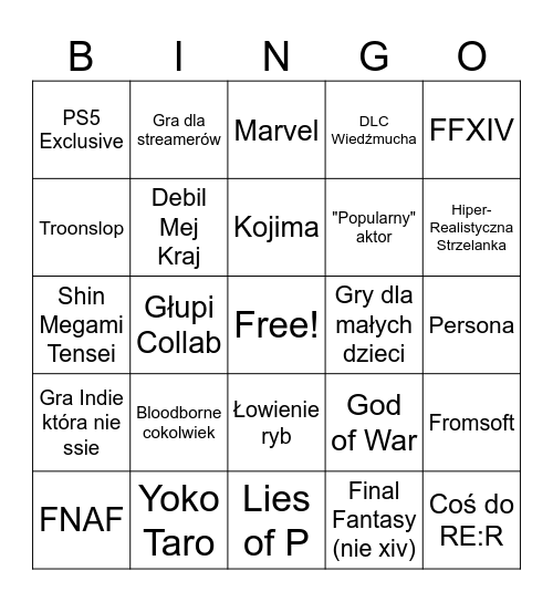 Bingo Card