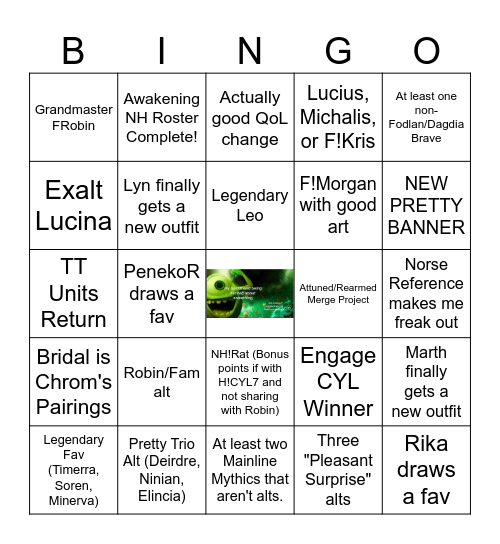 FEH 2027 (Indulgent) Bingo Card