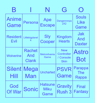 Better Playstation State Of Play Bingo Card