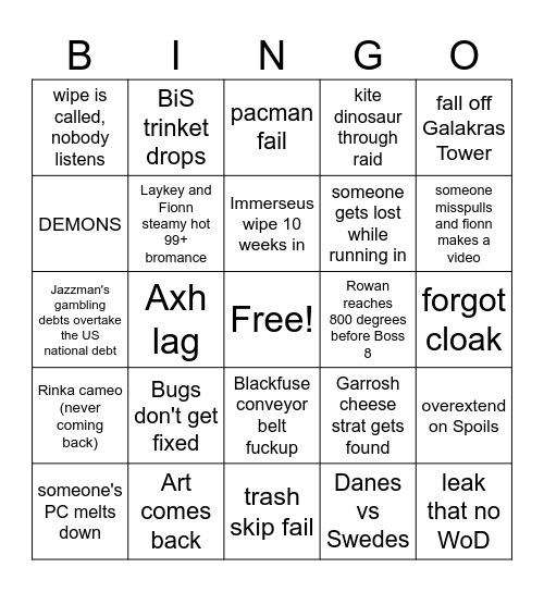 Remains SoO Bingo Card
