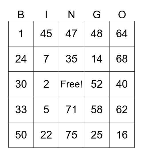 Pride Drag Bingo Card
