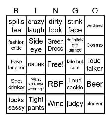 Maureen's Retirement Party BINGO Card