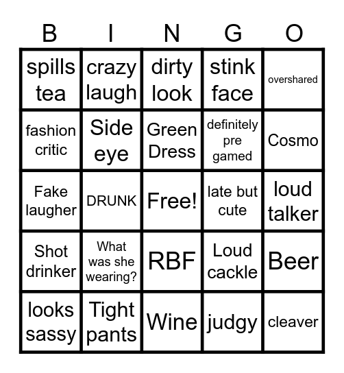 Maureen's Retirement Party BINGO Card