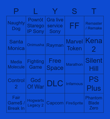 State Of Play 02.06.2026 Bingo Card