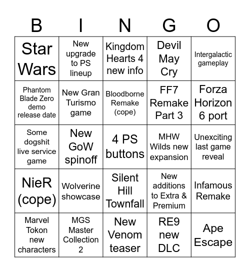 State of Play 06.02.26 Bingo Card