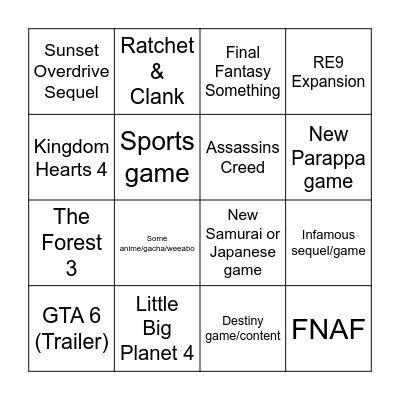 State of Play MI BOMBO Bingo Card