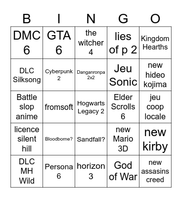 Annonces JV 2026 Bingo Card