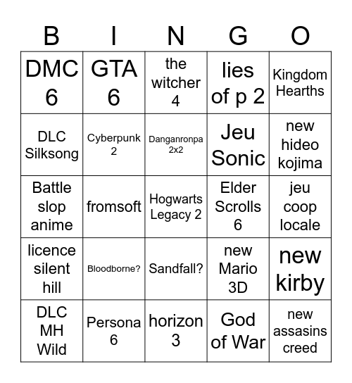 Annonces JV 2026 Bingo Card