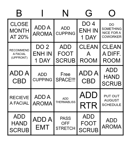 LMT BINGO Card