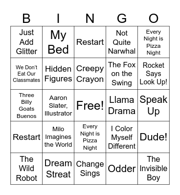 Book Bing - Summer 2026 Bingo Card