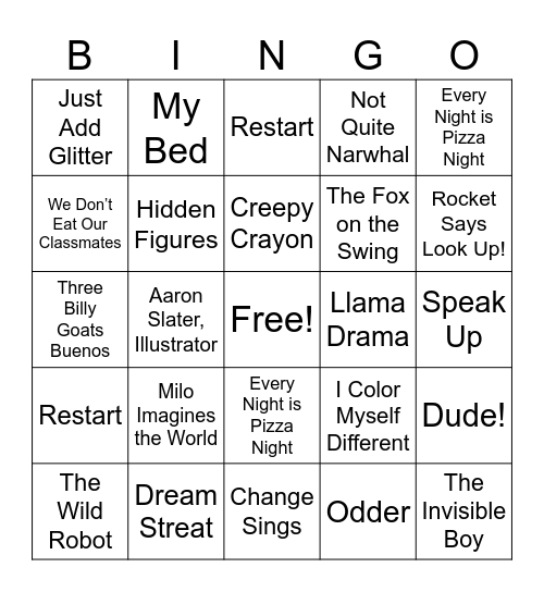 Book Bing - Summer 2026 Bingo Card
