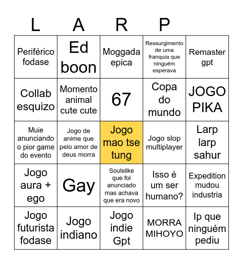 B R O X A Bingo Card