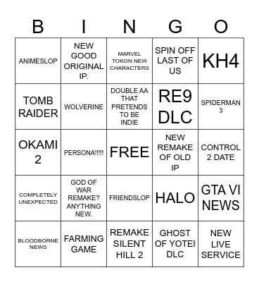 STATE OF PLAY. TRUST. Bingo Card