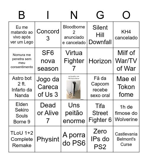 State of No Games Bingo Card