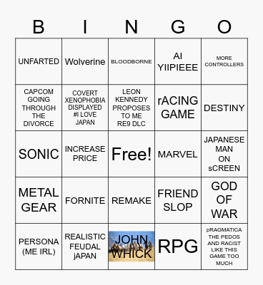 STATE OF PLAY 06.02.2026 Bingo Card