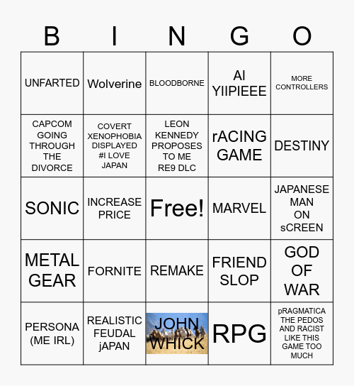 STATE OF PLAY 06.02.2026 Bingo Card