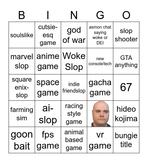 State of Play Bingo Card