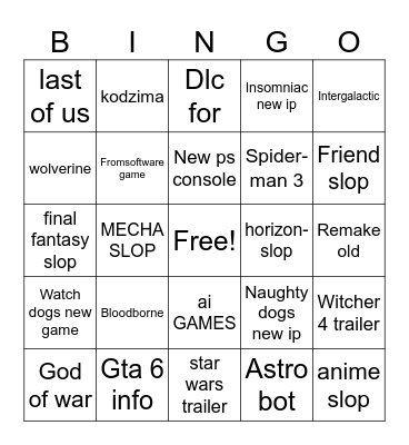 Videnn Bingo Card