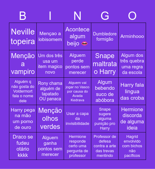 Ordem da Fênix Bingo Card
