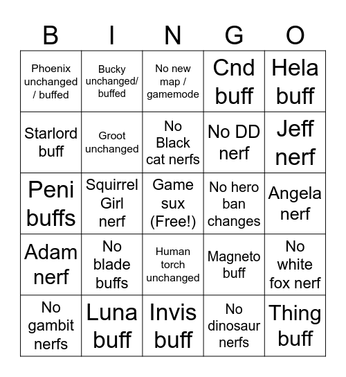 S8.5 Balance Notes Bingo Card