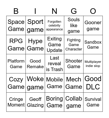 Meme Bingo Card