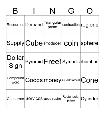 Fourth Nine Weeks BINGO #2 Bingo Card