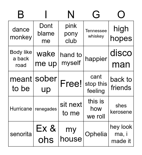 10 years 2 Bingo Card