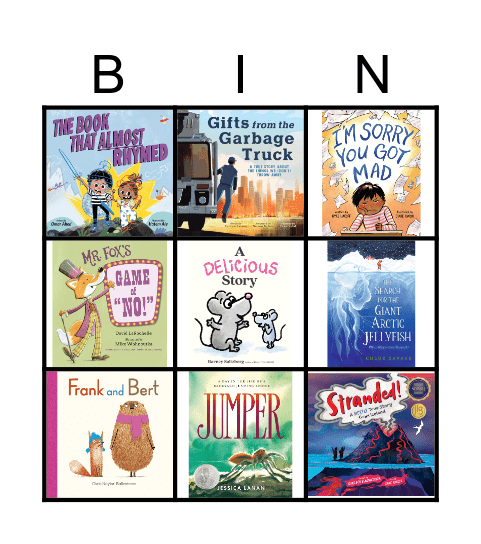 BES Picture Books Bingo Card