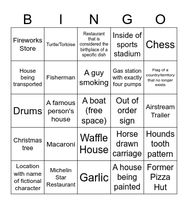 IRT Bingo 25 Bingo Card