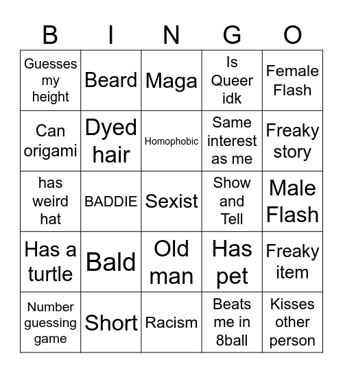 Full House Bingo for Nitro Bingo Card