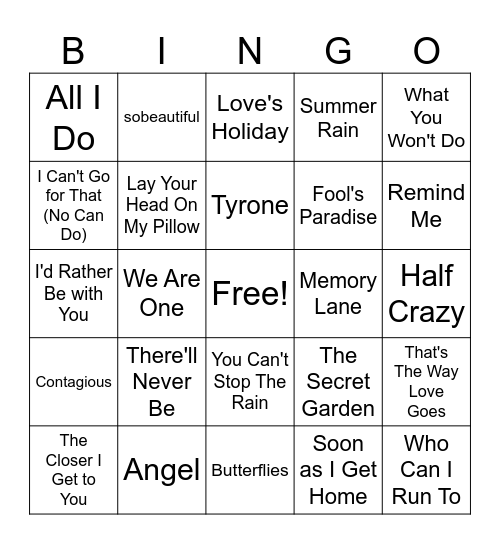 Black Household Saturday Morning Clean Up Bingo Card