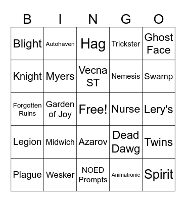 Bingo Card
