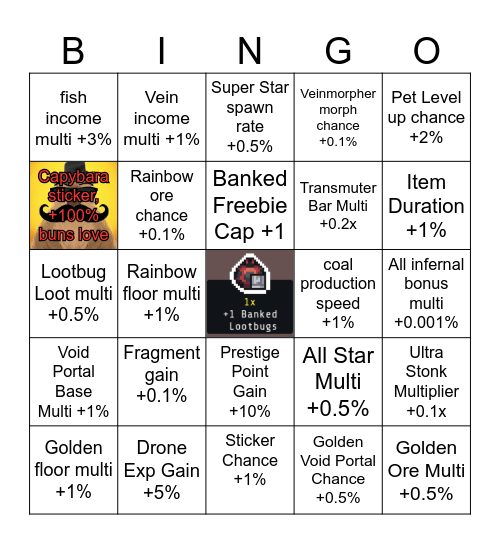IOM v2.2 Sticker Effects Bingo Card