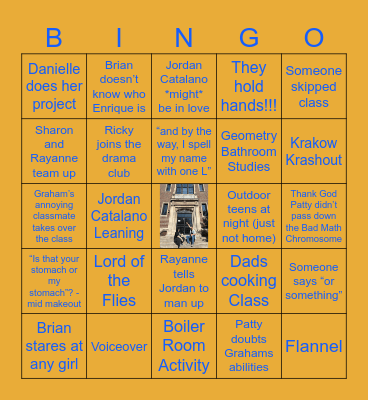 MY SO CALLED LIFE EP12 Bingo Card