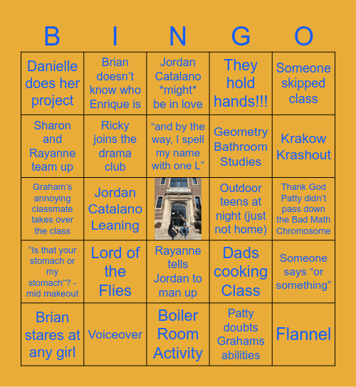 MY SO CALLED LIFE EP12 Bingo Card