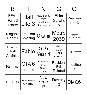 Copium Bingo 2 Bingo Card