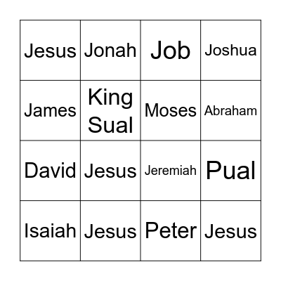 House of Favour Minitry's Bingo Card