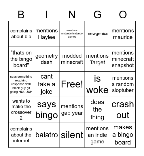 peyton bingo board Bingo Card
