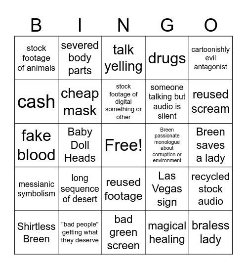 Breen-Go! I Am Here....Now Bingo Card
