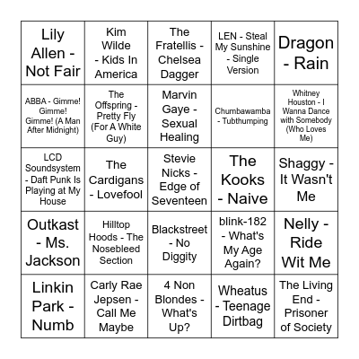 ROUND 1 Bingo Card