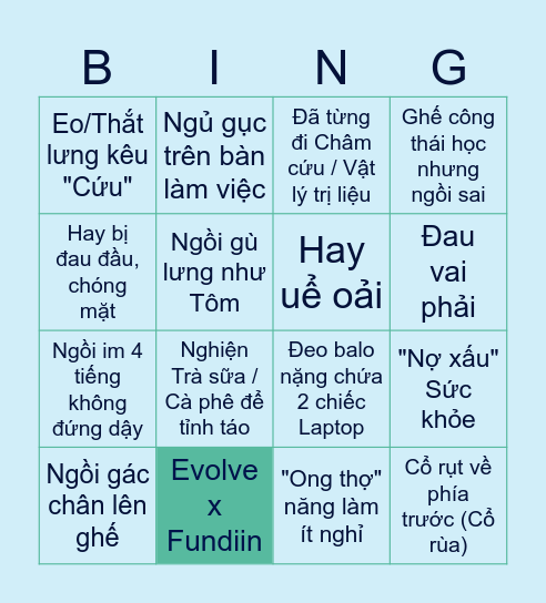 Đấu Trường "Sập Nguồn" Bingo Card