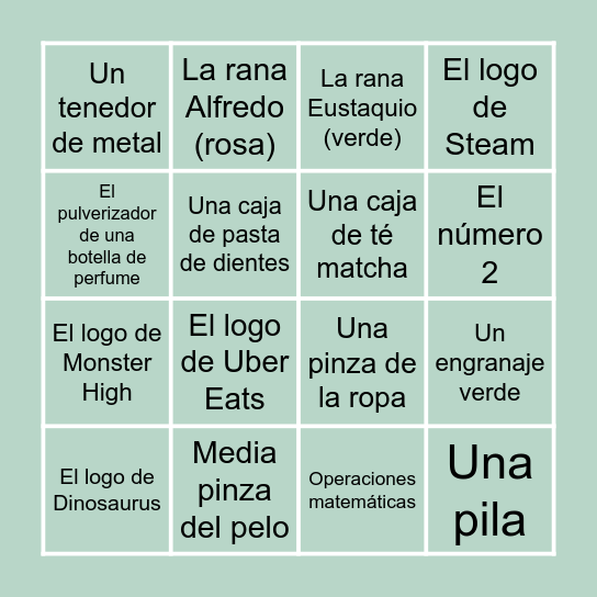 Remanente: Objetos Ocultos Bingo Card