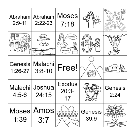 Doctrinal Mastery Bingo 1 Bingo Card