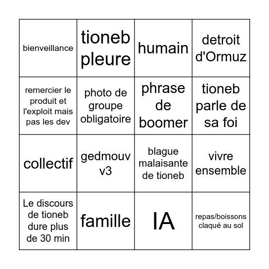 tioneb stories - spécial 20 ans Bingo Card