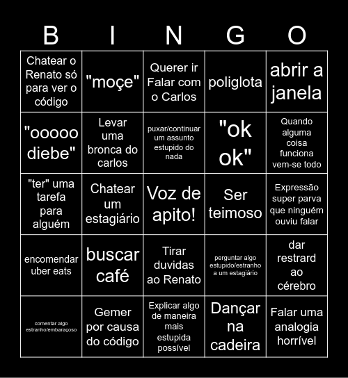 Bingo Ismael Bingo Card
