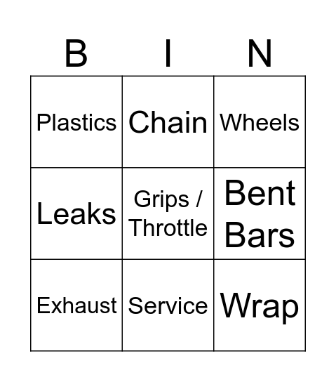 KAY TEE EM Bingo Card