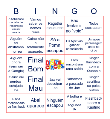 TADC Ep. 9 Bingo Card