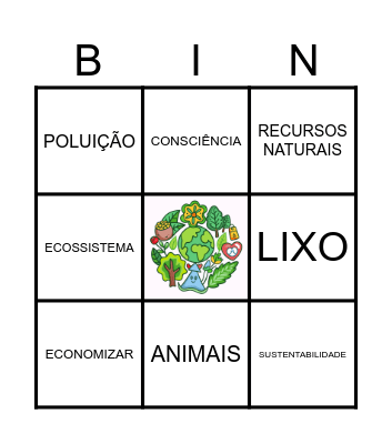 MEIO AMBIENTE Bingo Card