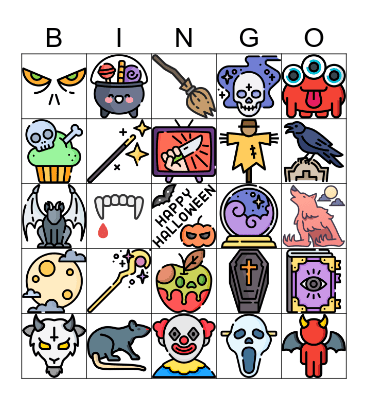 Bingo Halloween Bingo Card