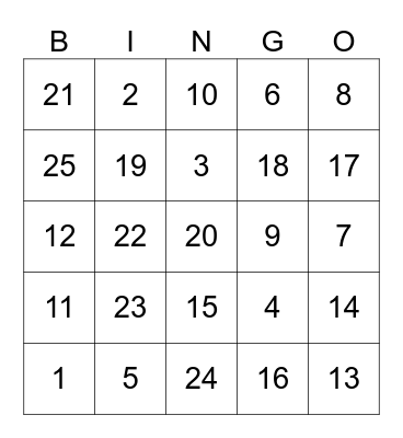 THE LORD IS MY JUDGE! Bingo Card